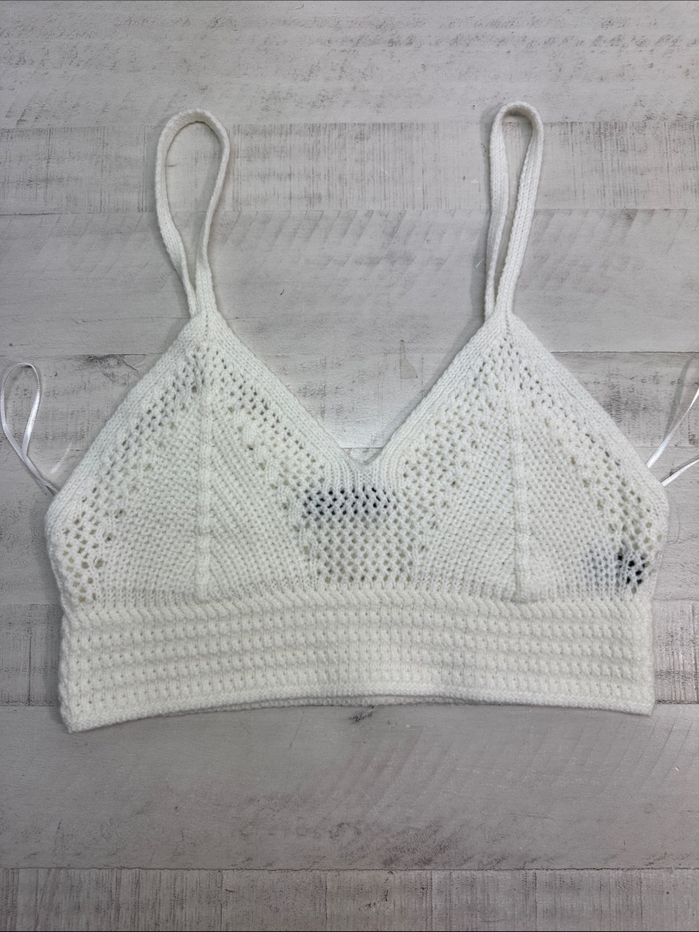 Aqua Crochet Crop Top bloomindales exclusive nwt size medium